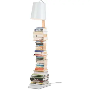 Comparateur de prix : It's About RoMi CAMBRIDGE-Lampadaire avec étagères Métal/Bois H168cm