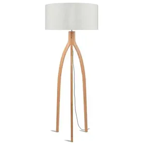 Comparateur de prix : GOOD & MOJO Lampe sur pied Annapurna, lin clair, hauteur 160 cm