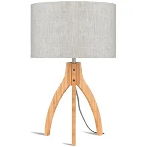 Comparateur de prix : Lampe à poser gris clair 54 x 32 cm Annapurna - Good & Mojo