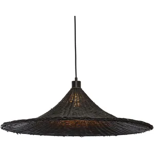 Comparateur de prix : Suspension en rotin noir 70x20 cm Borabora - Good & Mojo