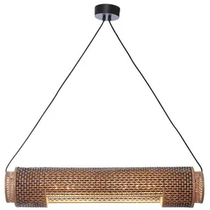 Comparateur de prix : Suspension en bambou noir et naturel 85x18 cm Bhoutan - Good & Mojo