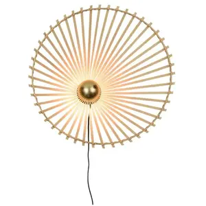 BROMO-Applique murale Bambou Asymétrique avec câble Ø60cm naturel Good & MojoVendu parluminaire