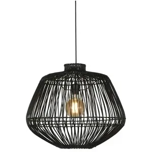 Comparateur de prix : Good & Mojo Suspension Madagascar Rotin Noir - Good & Mojo