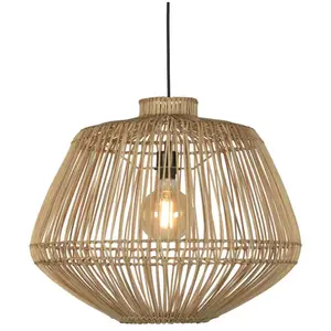 Comparateur de prix : GOOD & MOJO - Suspension Madagascar - Bois naturel - Rotin
