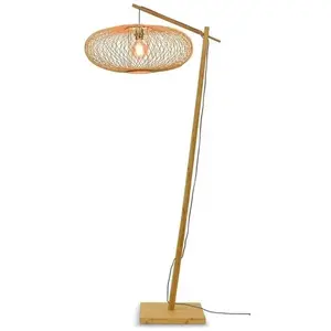 GOOD & MOJO Lampadaire arqué Cango large, naturel, hauteur 176 cmVendu parluminaire