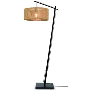 Comparateur de prix : GOOD & MOJO Lampadaire Iguazu, naturel/noir, Ø50cm, cylindre