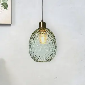 Comparateur de prix : It's About RoMi VENICE-Suspension Ovale Fer/Verre Ø18cm