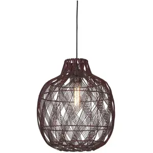 Good & Mojo Suspension bambou bordeaux Ø40cm pas cher