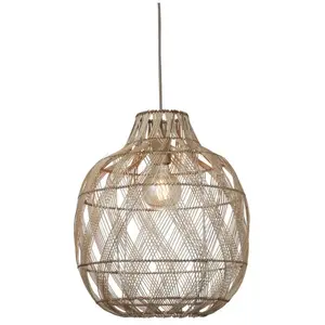 Good & Mojo Suspension bambou naturel Ø40cm pas cher