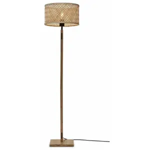 Comparateur de prix : JAVA-Lampadaire bambou H128cm naturel Good & Mojo Ø 50cm / H 128cm Beige