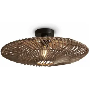 GOOD&MOJO Plafonnier en rotin naturel 55x14 cm Zanzibar - Good & Mojo pas cher