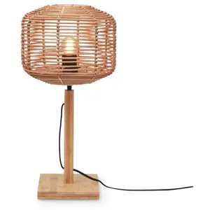 GOOD&MOJO Lampe à poser en bambou naturel avec abat-jour naturel 25x20 cm Tanami - Good & Mojo pas cher