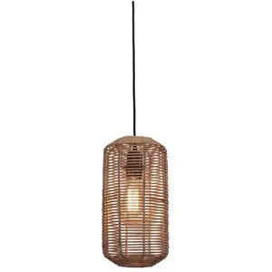 Comparateur de prix : Suspension tube en rotin naturel 18x35 cm Tanami - Good & Mojo