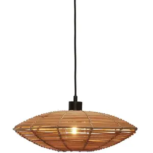 Comparateur de prix : GOOD&MOJO Suspension ronde en rotin naturel 40x10 cm Tanami - Good & Mojo