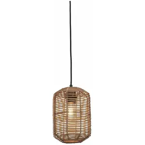 Comparateur de prix : GOOD&MOJO Suspension tube en rotin naturel 18x25 cm Tanami - Good & Mojo