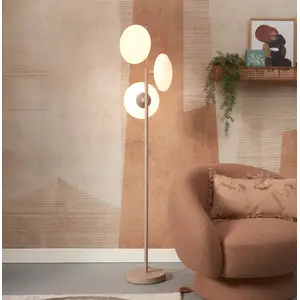Comparateur de prix : It's About RoMi SAPPORO-Lampadaire Fer/Verre 3 lumières H161cm