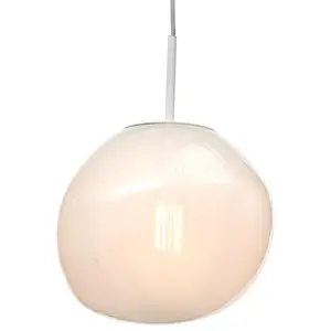 Comparateur de prix : It's About RoMi HELSINKI-Suspension Rocher Fer/Verre Ø26cm Blanc