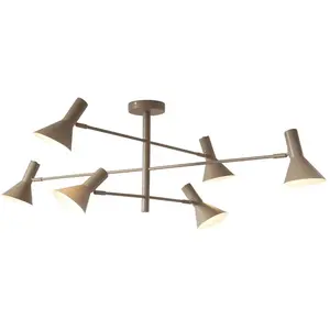 Comparateur de prix : It's About RoMi IZMIR-Plafonnier 6 lumières Fer L124cm