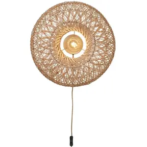 Comparateur de prix : Good & Mojo Applique bambou naturel Ø50cm