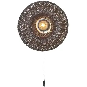 Comparateur de prix : Good & Mojo Applique bambou bordeaux Ø50cm