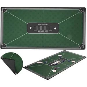 Comparateur de prix : Non communiqué Tapis de Poker Vert Antidérapant 120 x 60 cm pour 4 joueurs