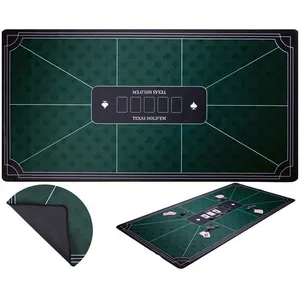 Tapis de Poker Vert XXL Antidérapant 180 x 90 cm en Polyester et Caout...Vendu parfnac