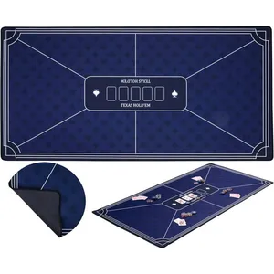Tapis de Poker Bleu XXL Antidérapant 180 x 90 cm en Polyester et Caout...Vendu parfnac