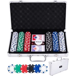 Comparateur de prix : Non communiqué Set de Poker Malette Argentée 300 Jetons 11,5g