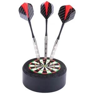 Comparateur de prix : Longfield Darts Support de fléchettes en acier - ENGELHART - Petite cible en sisal 9 cm