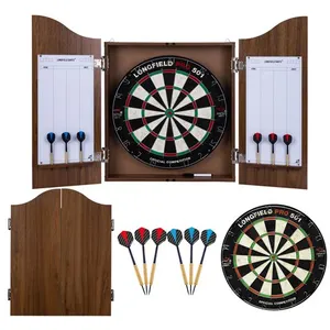 Comparateur de prix : ENGELHART Cabinet Armoire de fléchettes en Bois avec Cible Official co...