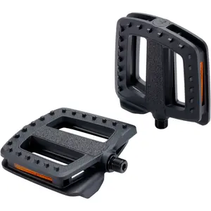 Comparateur de prix : BBB Cycling ErgoBase BPD-47 Pédales de vélo ergonomiques à Grande Plateforme pour vélo Urbain, Cargo et vélos électriques Noir