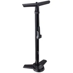 BBB Cycling AirSteel BFP-27 Pompe à air pour vélo | Pompe à Pied avec manomètre | Pompe à Main avec DualHead 3.0 pour Presta Dunlop et Schrader | NoirVendu parbikeinn