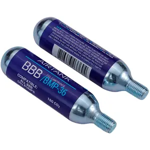 BBB Aria Co2 AIRTANKS (2 pz) Cartouches Mixte, Argenté/Bleu, Taille UniqueVendu parbikeinn