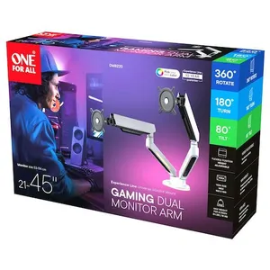 Comparateur de prix : One for All DM8220 Bras Universel pour écran Double de Jeu