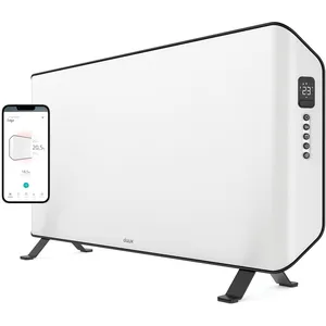 Duux edge 2000w convecteur connecté blanc - convecteur électrique - extra fin - 30m²