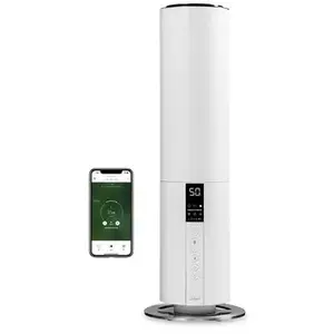 Duux Beam 2 Blanc - Humidificateur à Ultrasons Connecté - 5L Capacité - 350ml/h - 40m²