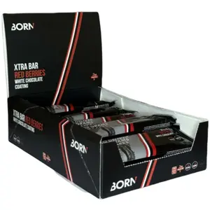 Comparateur de prix : Born Boîte De Barres énergétiques Xtra Fruits Rouges 50g 15 Unités One Size