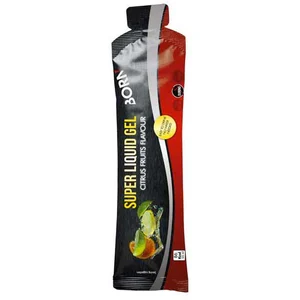 Comparateur de prix : Lot de 12 gel énergétique super liquide Born - agrumes - noir/rouge - TU