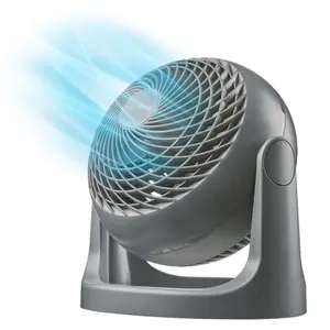IRIS OHYAMA , Ventilateur de table silencieux & puissant Made in France, 23m² - PCF-HE18 - Gris