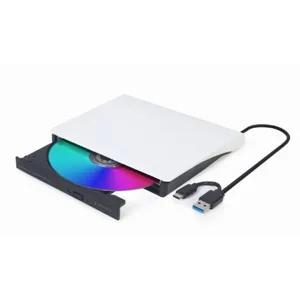 Lecteur DVD externe Gembird DVD-USB-03-BW - Blanc - USB Type-C - DVD±RW pas cher