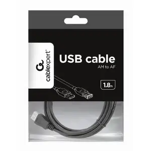 Comparateur de prix : Gembird Câble Rallonge à USB CCP-USB2-AMAF-6n (1,8 m) Noir