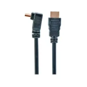 Comparateur de prix : Gembird - Câble HDMI - HDMI mâle pour HDMI mâle - 3 m - noir - connecteur à 90°