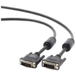 Comparateur de prix : Câble DVI-D vers DVI-D 1.8m moulé avec vis longues - GEMBIRD - CC-DVI2-BK-6