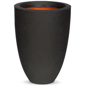 Vase élégant bas - CAPI EUROPE - SMOOTH NL - 34 x 46 cm - Noir pas cher