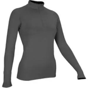 T-shirt manches longues 1/4 zip femme Avento Gris 33VG-ANM pas cher