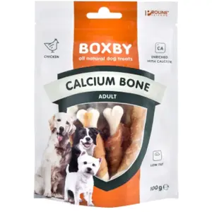 Comparateur de prix : 100g Friandises Boxby Calcium Bone - Friandises pour chien