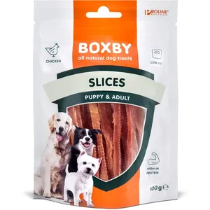 Comparateur de prix : 100g Friandises Boxby Slices - Friandises pour chien