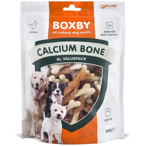 Comparateur de prix : 360g Friandises Boxby Calcium Bone - Friandises pour chien