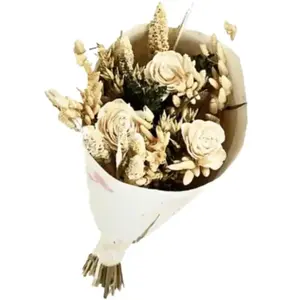 Bouquet de fleurs séchées Crème 50 cmVendu parcdiscount