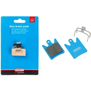 Elvedes 1 Paire d'Organic Plaquettes de Freins Velo/VTT/E-Bike/Route p...
